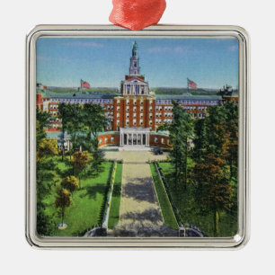 Außenansicht des Aetna-Lebensversicherungs-Gebäu Silbernes Ornament