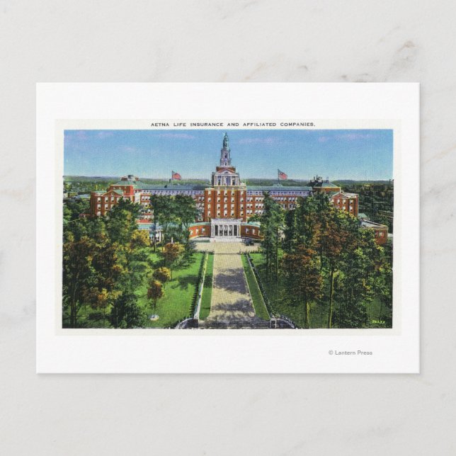Außenansicht des Aetna Life Insurance Gebäude Postkarte (Vorderseite)