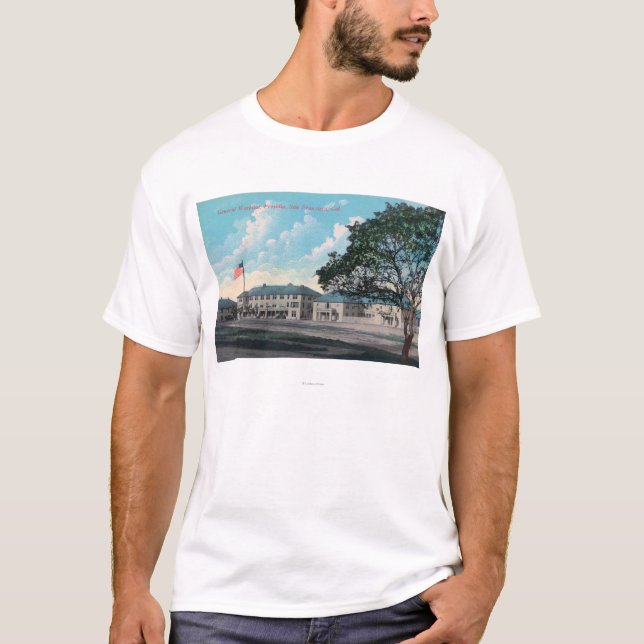 Außenansicht des Allgemeinkrankenhauses, Presidio T-Shirt (Vorderseite)