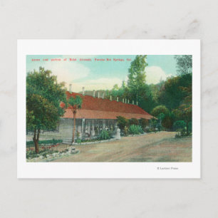 Außenansicht des Anhangs und der Hotelgrundlagen Postkarte