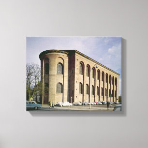 Außenansicht des Aula Palatina, errichtetes c.310 Leinwanddruck