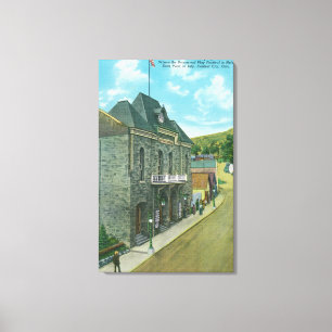 Außenansicht des berühmten Opernhauses Leinwanddruck