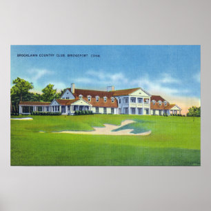 Außenansicht des Brooklawn Country Club Poster