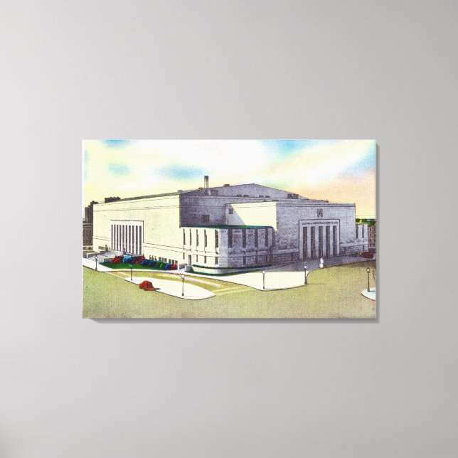 Außenansicht des Buffalo-Gedenkmals Leinwanddruck (Vorderseite)