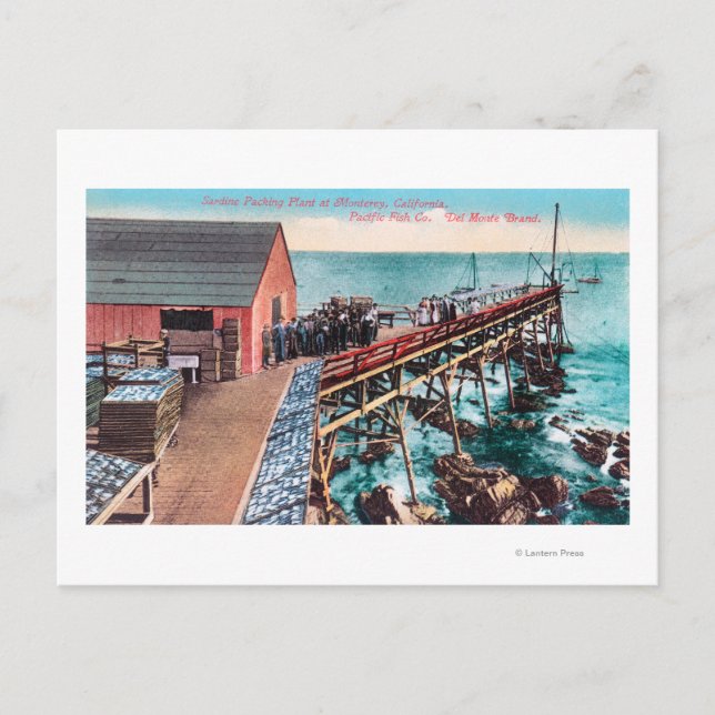 Außenansicht des Del Monte Sardine Postkarte (Vorderseite)