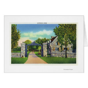 Außenansicht des Eingangs-Häuschens