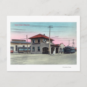 Außenansicht des Elektrischen DepotsNapa, CA Postkarte