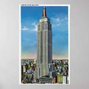 Außenansicht des Empire State Bldg Poster