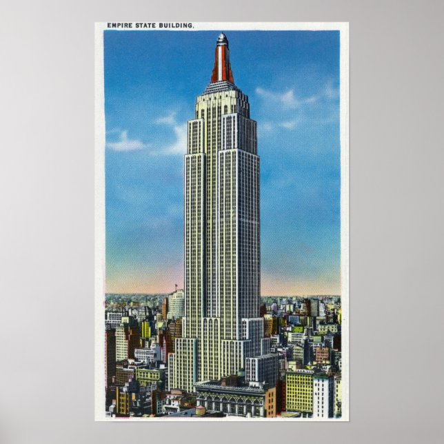 Außenansicht des Empire State Bldg Poster (Vorne)