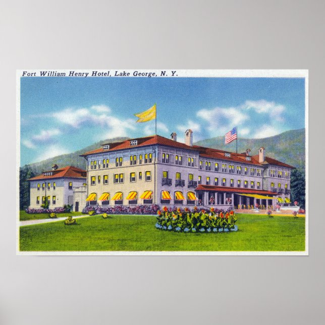 Außenansicht des Fort William Henry Hotel Poster (Vorne)