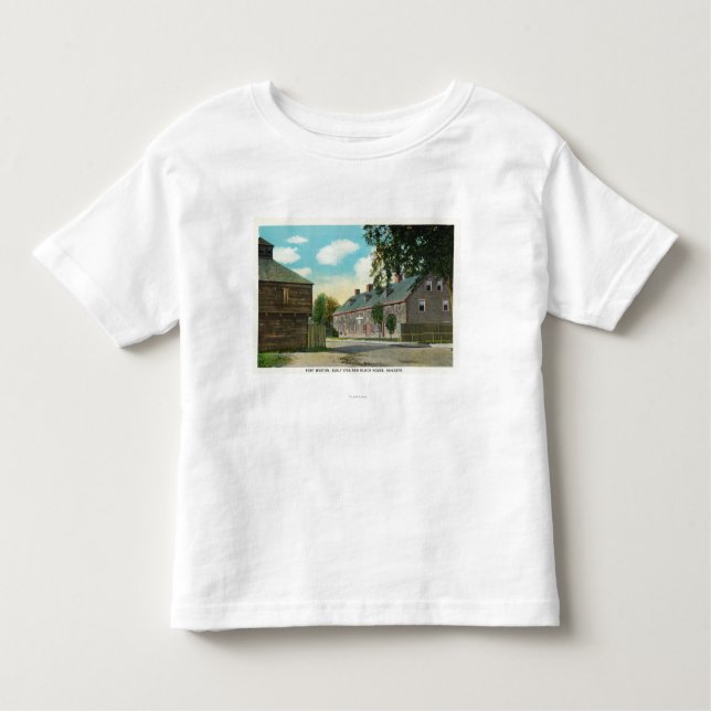 Außenansicht des Forts Weston und des Block-Hauses Kleinkind T-shirt (Vorderseite)
