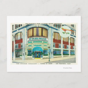 Außenansicht des Goldenen Fasans Postkarte