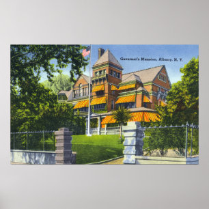 Außenansicht des Governor's Mansion Poster