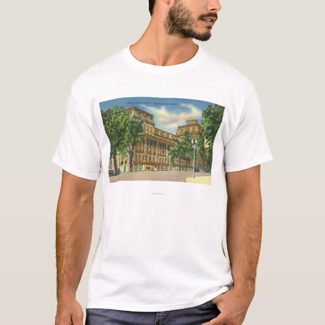 Außenansicht des großartigen Gewerkschafts-Hotels T-Shirt (Vorderseite)