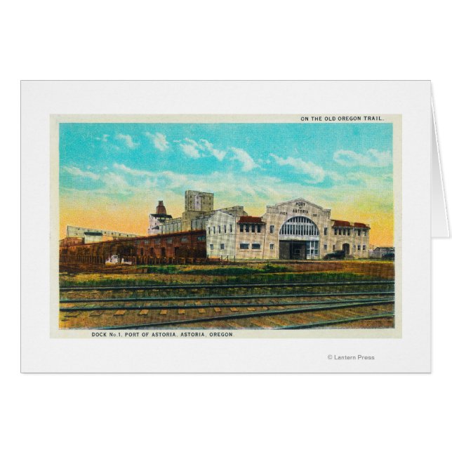 Außenansicht des Hafens von Astoria Dock Gebäude (Vorderseite (Horizontal))