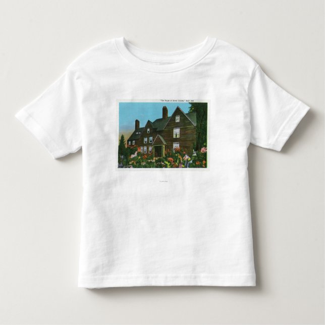Außenansicht des Hauses von sieben Giebeln Kleinkind T-shirt (Vorderseite)