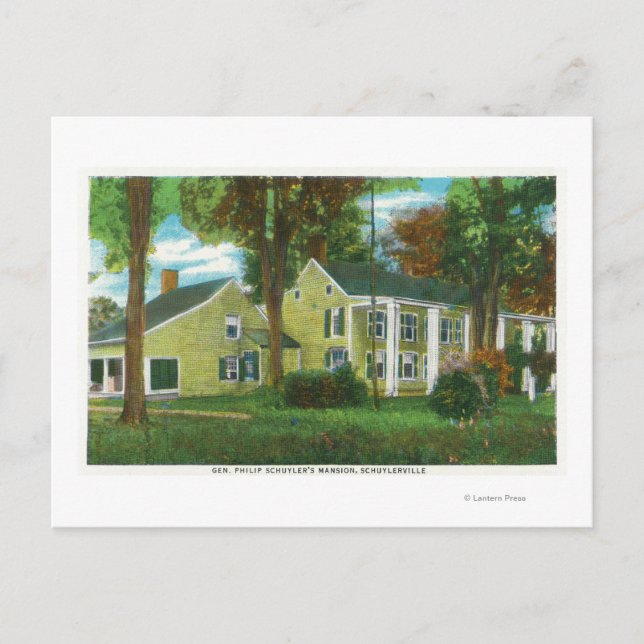 Außenansicht des Herrenhauses von General Philip S Postkarte (Vorderseite)