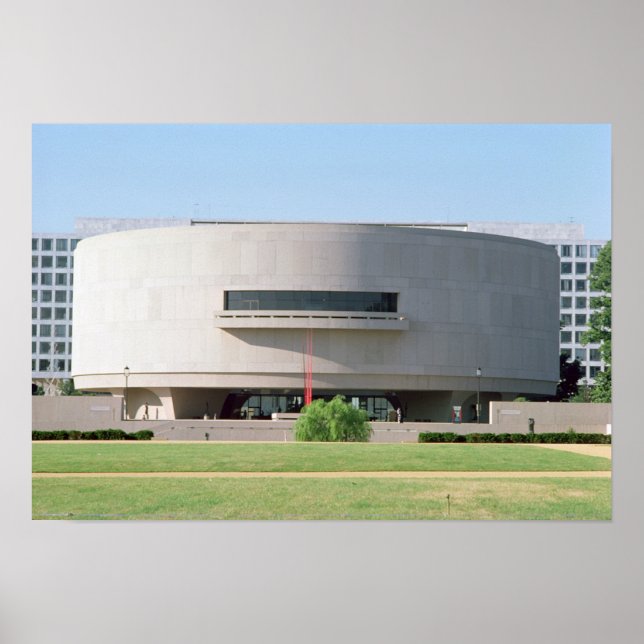 Außenansicht des Hirshhorn Museums, 1974 ) Poster (Vorne)
