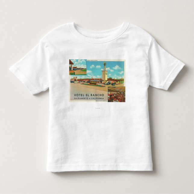 Außenansicht des Hotel-EL Rancho Kleinkind T-shirt (Vorderseite)