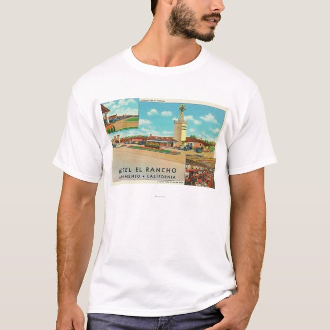 Außenansicht des Hotel-EL Rancho T-Shirt (Vorderseite)