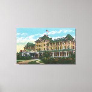 Außenansicht des Hotels Ausable Chasm Leinwanddruck