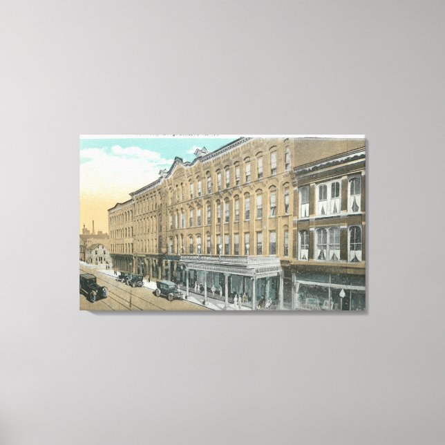 Außenansicht des Hotels Bennett Leinwanddruck (Vorderseite)