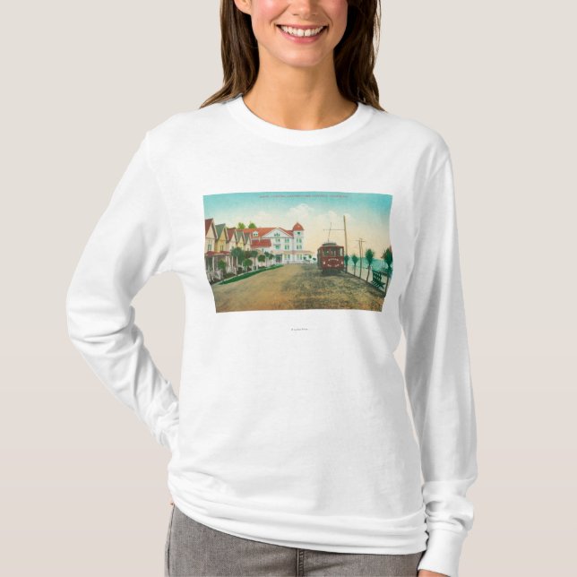 Außenansicht des Hotels Capitola und der Hütten T-Shirt (Vorderseite)