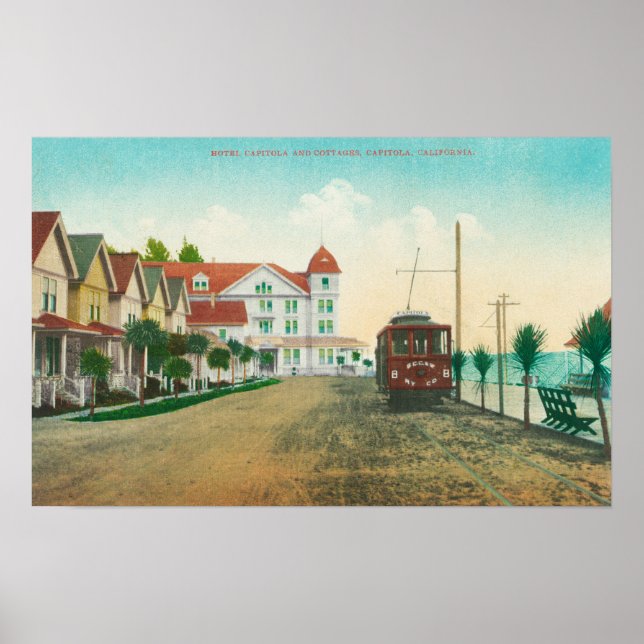 Außenansicht des Hotels Capitola und Hütten Poster (Vorne)