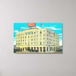 Außenansicht des Hotels Carrillo Leinwanddruck