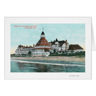 Außenansicht des Hotels del Coronado vom Pier aus