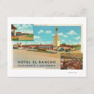 Außenansicht des Hotels el Rancho Postkarte