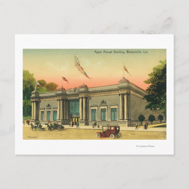 Außenansicht des jährlichen Gebäude von Apple Postkarte (Vorderseite)