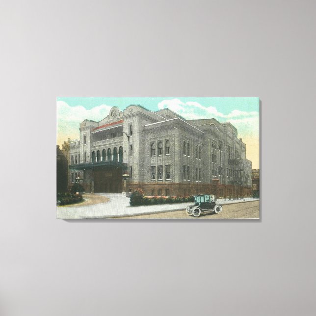 Außenansicht des Kalurahtempels Leinwanddruck (Vorderseite)