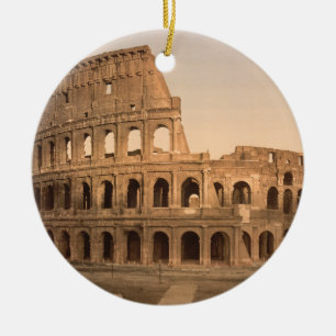Außenansicht des Kolosseums, Rom, Italien Keramikornament
