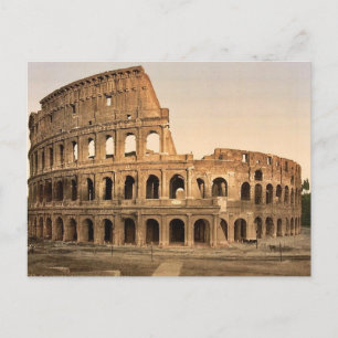 Außenansicht des Kolosseums, Rom, Italien klassisc Postkarte