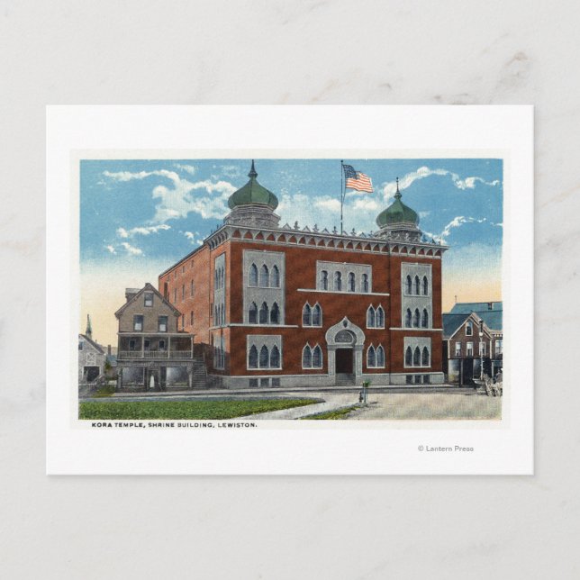 Außenansicht des Kora-Tempels, Schrein Postkarte (Vorderseite)