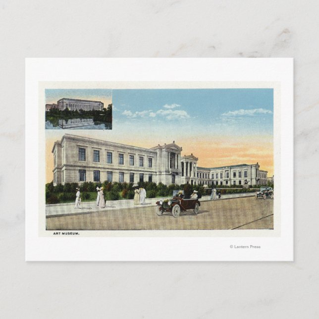 Außenansicht des Kunstmuseums # 2 Postkarte (Vorderseite)