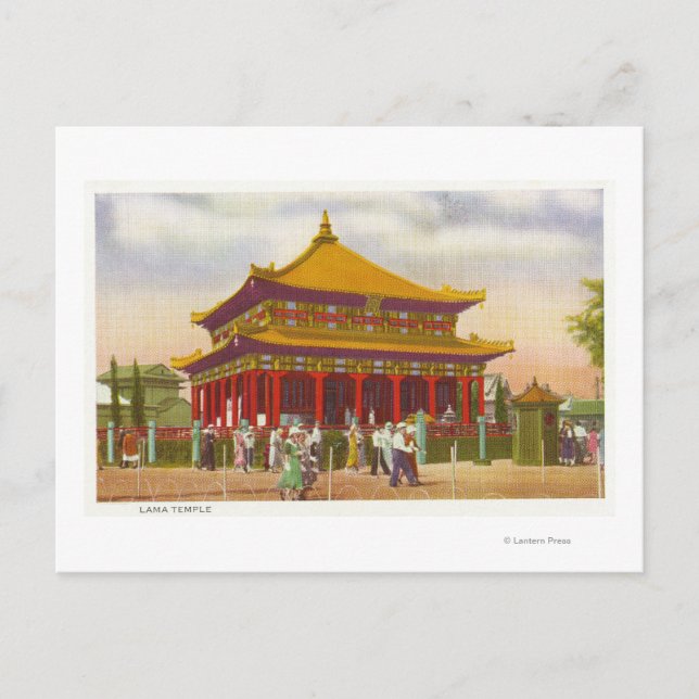 Außenansicht des Lama-Tempels Postkarte (Vorderseite)