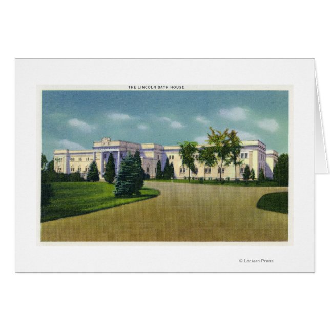 Außenansicht des Lincoln Bath House (Vorderseite (Horizontal))