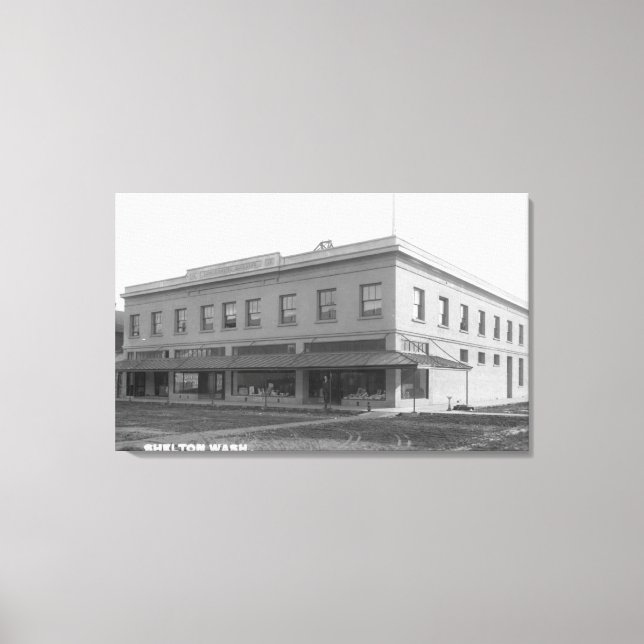 Außenansicht des Lumbermens-Bldgs Leinwanddruck (Vorderseite)