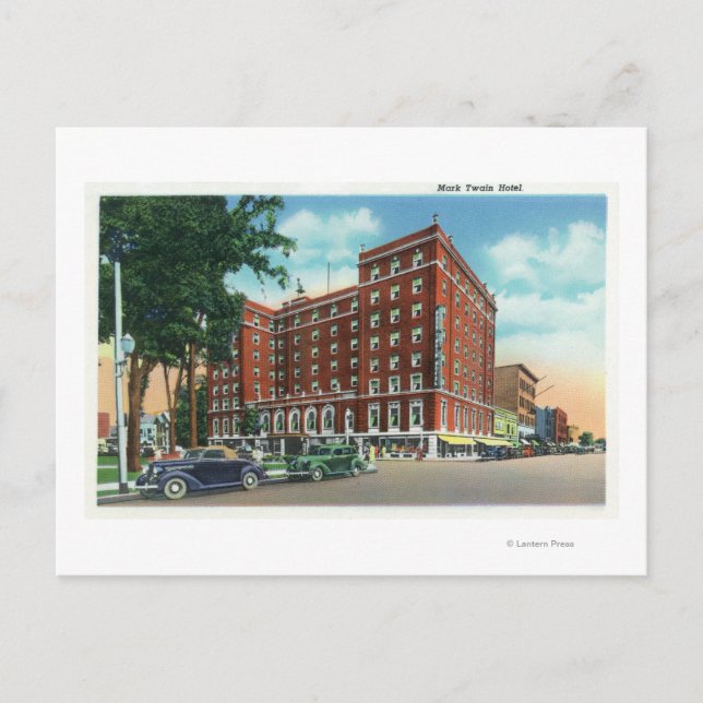 Außenansicht des Mark Twain Hotel Postkarte (Vorderseite)