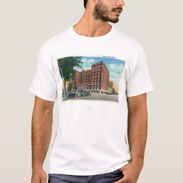 Außenansicht des Mark Twain-Hotels T-Shirt (Vorderseite)