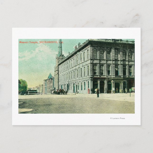 Außenansicht des Maurentempels Postkarte (Vorderseite)