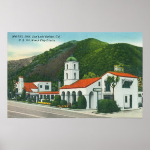 Außenansicht des Motel-Gasthauses Poster