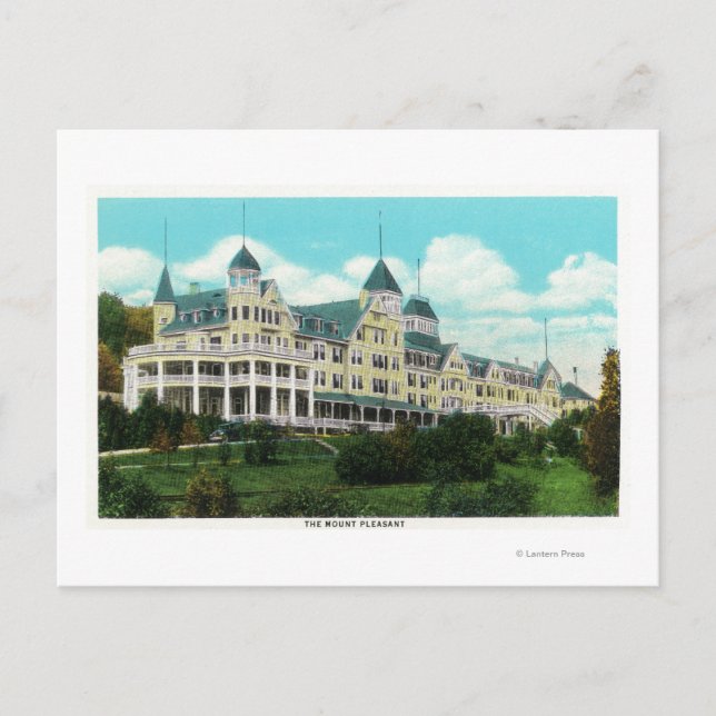 Außenansicht des Mount Pleasant Hotels Postkarte (Vorderseite)