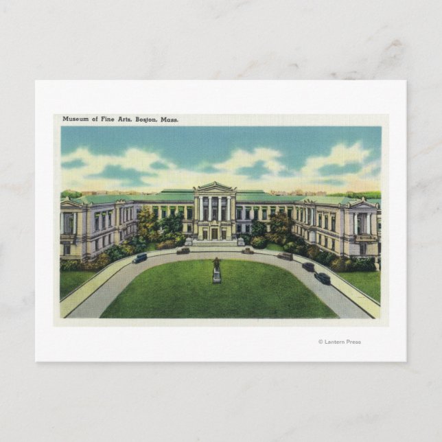 Außenansicht des Museums der bildenden Künste # 2 Postkarte (Vorderseite)