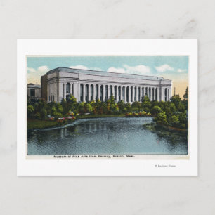 Außenansicht des Museums der bildenden Künste von Postkarte