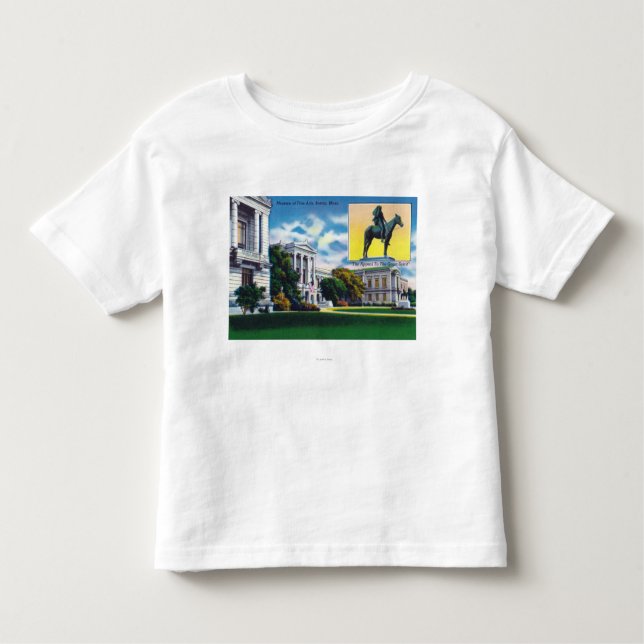 Außenansicht des Museums von schönen Künsten Kleinkind T-shirt (Vorderseite)