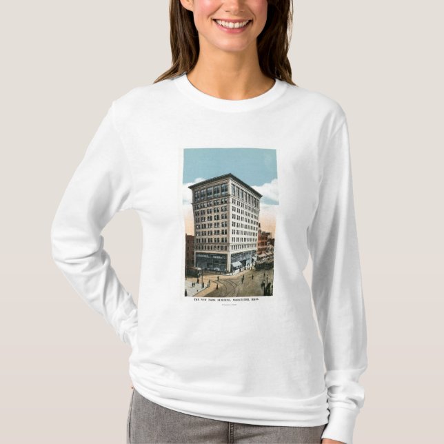 Außenansicht des neuen Park-Gebäude T-Shirt (Vorderseite)