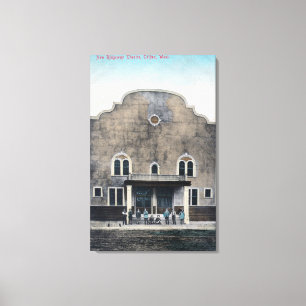 Außenansicht des neuen Ridgeway Theaters Leinwanddruck